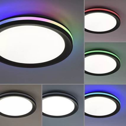 JUST LIGHT. 7509018 - LED RGBW Prigušiva plafonjera GANGES LED/24W/230V 2700-5000K + Daljinski upravljač