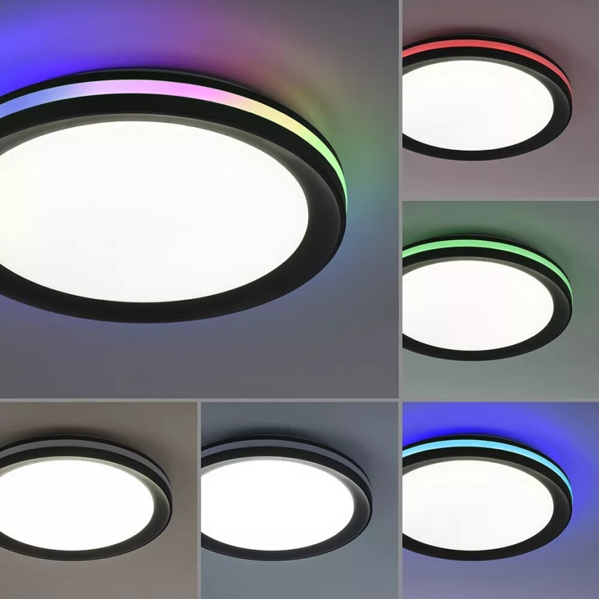 JUST LIGHT. 7509018 - LED RGBW Prigušiva plafonjera GANGES LED/24W/230V 2700-5000K + Daljinski upravljač