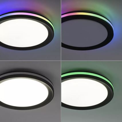 JUST LIGHT. 7509018 - LED RGBW prigušiva plafonska svetiljka GANGES LED/24W/230V 2700-5000K + daljinski upravljač