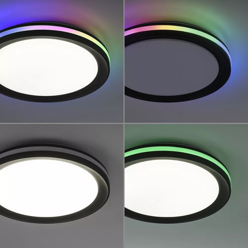 JUST LIGHT. 7509018 - LED RGBW prigušiva plafonska svetiljka GANGES LED/24W/230V 2700-5000K + daljinski upravljač