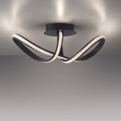 JUST LIGHT. 8475-18 - LED Prigušivi nadgradni luster BRILLA LED/29W/230V crno