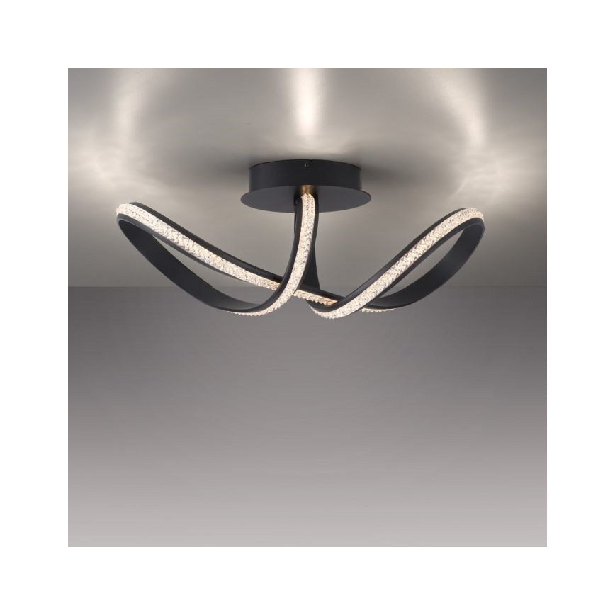JUST LIGHT. 8475-18 - LED Prigušivi nadgradni luster BRILLA LED/29W/230V crno