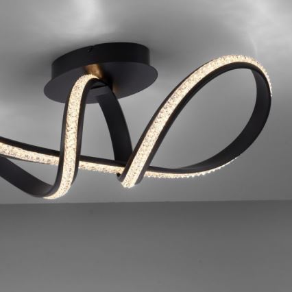 JUST LIGHT. 8475-18 - LED Prigušivi nadgradni luster BRILLA LED/29W/230V crno
