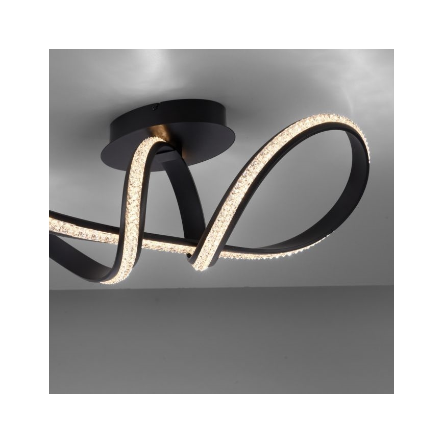 JUST LIGHT. 8475-18 - LED Prigušivi nadgradni luster BRILLA LED/29W/230V crno