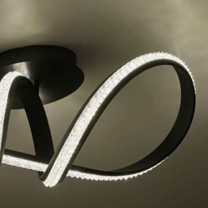 JUST LIGHT. 8475-18 - LED Prigušivi nadgradni luster BRILLA LED/29W/230V crno
