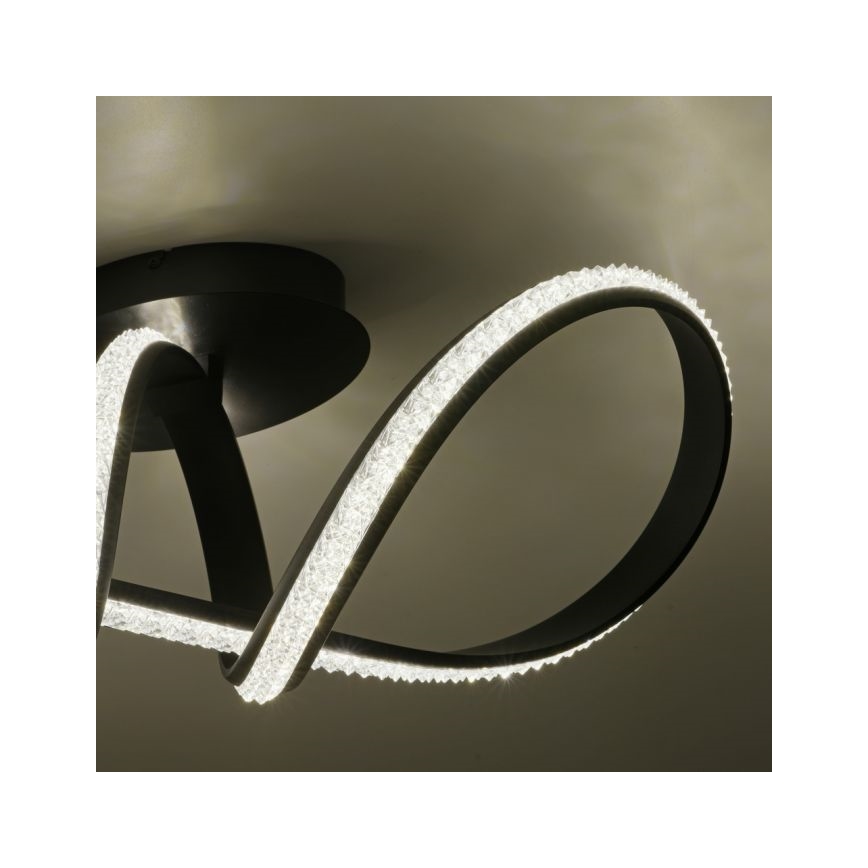 JUST LIGHT. 8475-18 - LED Prigušivi nadgradni luster BRILLA LED/29W/230V crno