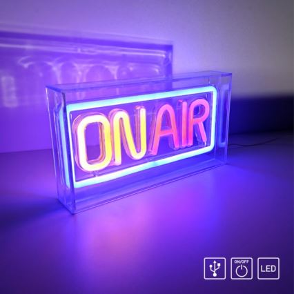 JUST LIGHT. 85013-70 - LED Neonska stona dekoracija NEON LED/4W/5V On Air
