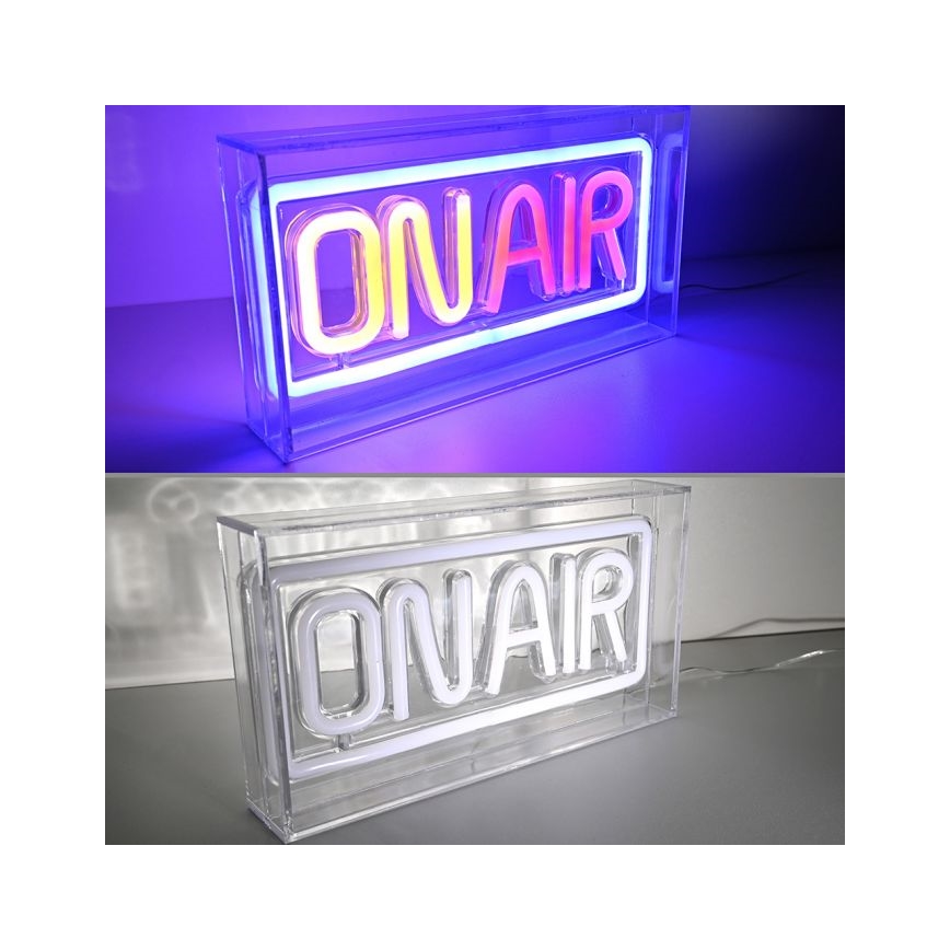 JUST LIGHT. 85013-70 - LED Neonska stona dekoracija NEON LED/4W/5V On Air