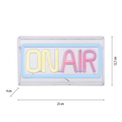 JUST LIGHT. 85013-70 - LED Neonska stona dekoracija NEON LED/4W/5V On Air