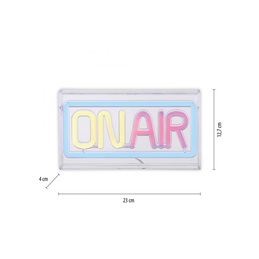 JUST LIGHT. 85013-70 - LED Neonska stona dekoracija NEON LED/4W/5V On Air
