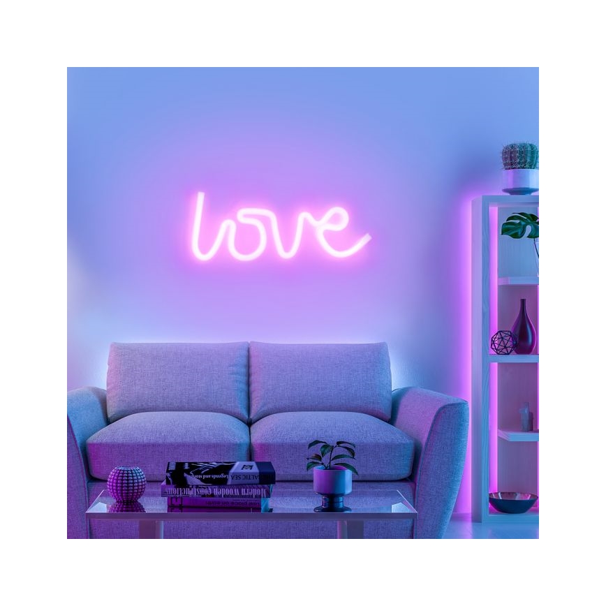 JUST LIGHT. 85021-87 - LED Neonska zidna dekoracija NEON LED/6,5W/5V Love