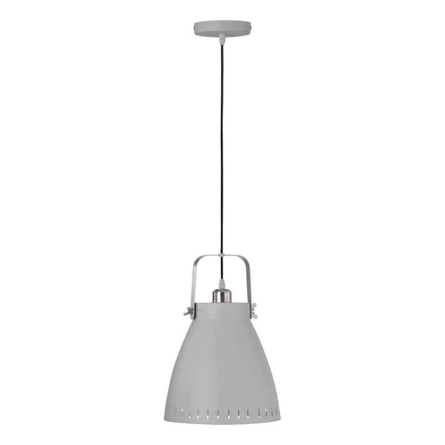 JUST LIGHT. L11160-16 - Luster na sajli EVA 1xE27/60W/230V pr. 26,5 sivo