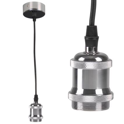 Kabl za napajanje 1xE27/20W/230V sjajni krom