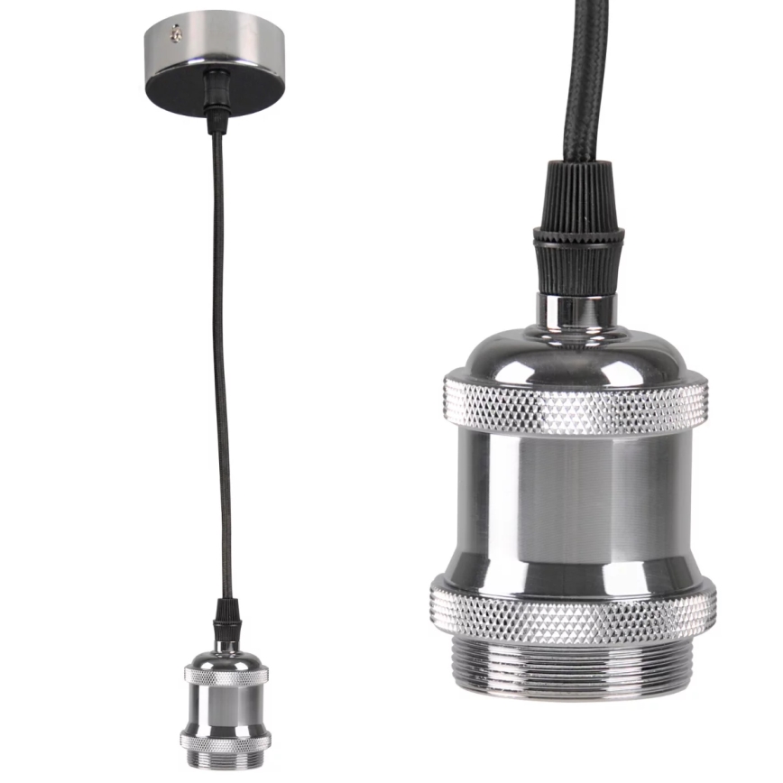 Kabl za napajanje 1xE27/20W/230V sjajni krom