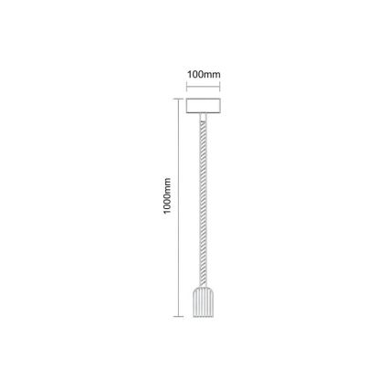 Kabl za napajanje 1xE27/60W/230V 1 m