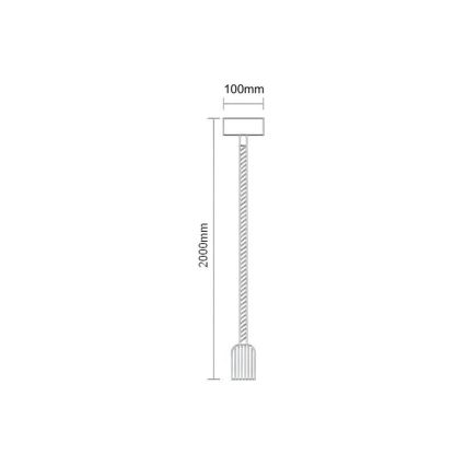 Kabl za napajanje 1xE27/60W/230V 2 m