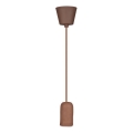 Kabl za napajanje 1xE27/60W/230V beton/braon