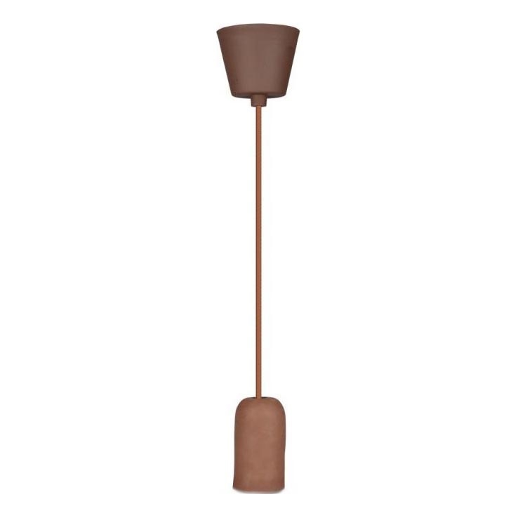 Kabl za napajanje 1xE27/60W/230V beton/braon