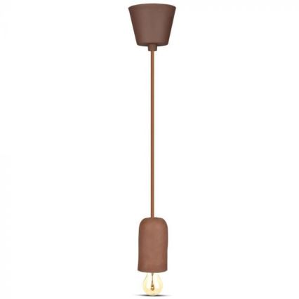 Kabl za napajanje 1xE27/60W/230V beton/braon