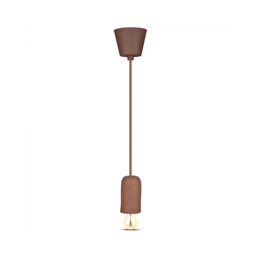 Kabl za napajanje 1xE27/60W/230V beton/braon