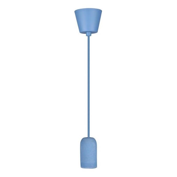 Kabl za napajanje 1xE27/60W/230V beton/plava