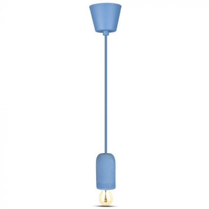 Kabl za napajanje 1xE27/60W/230V beton/plava