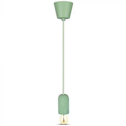 Kabl za napajanje 1xE27/60W/230V beton/zelena