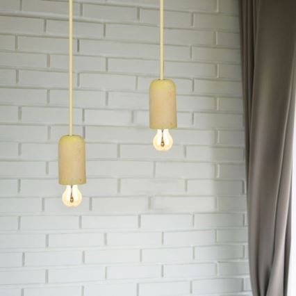 Kabl za napajanje 1xE27/60W/230V beton/žuta
