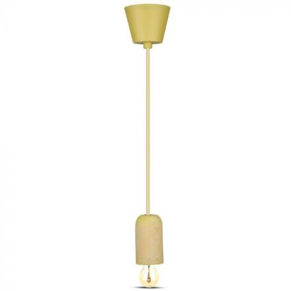 Kabl za napajanje 1xE27/60W/230V beton/žuta