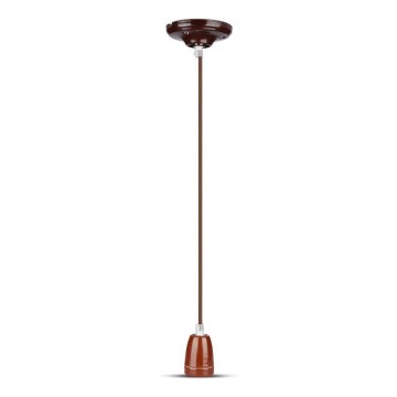 Kabl za napajanje 1xE27/60W/230V braon/porcelan