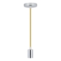 Kabl za napajanje 1xE27/60W/230V braon/sjajni krom