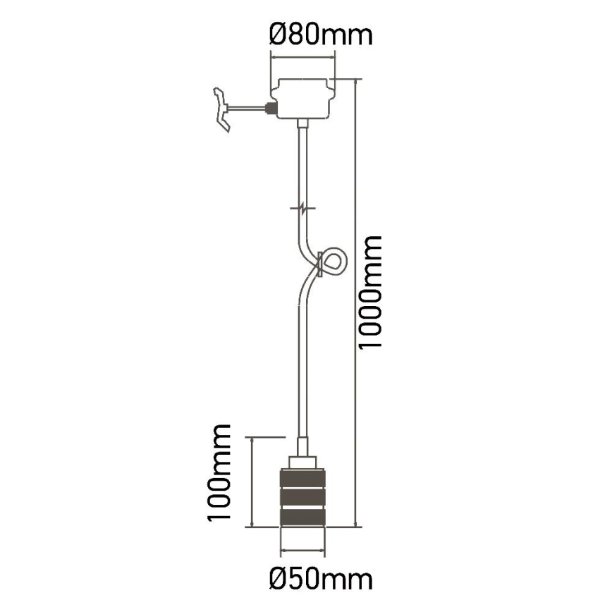 Kabl za napajanje 1xE27/60W/230V