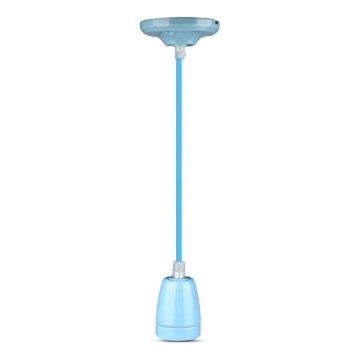 Kabl za napajanje 1xE27/60W/230V plava/porcelan