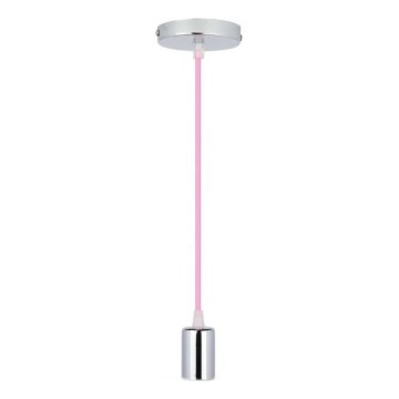 Kabl za napajanje 1xE27/60W/230V svetloroze/sjajni krom