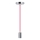 Kabl za napajanje 1xE27/60W/230V tamno roze/sjajni krom