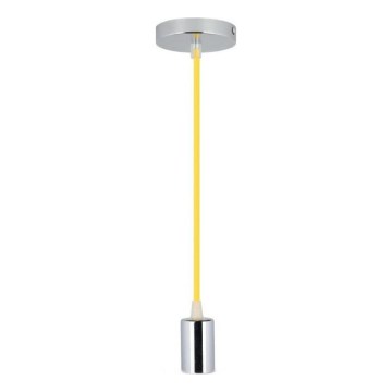 Kabl za napajanje 1xE27/60W/230V žuta/sjajni krom