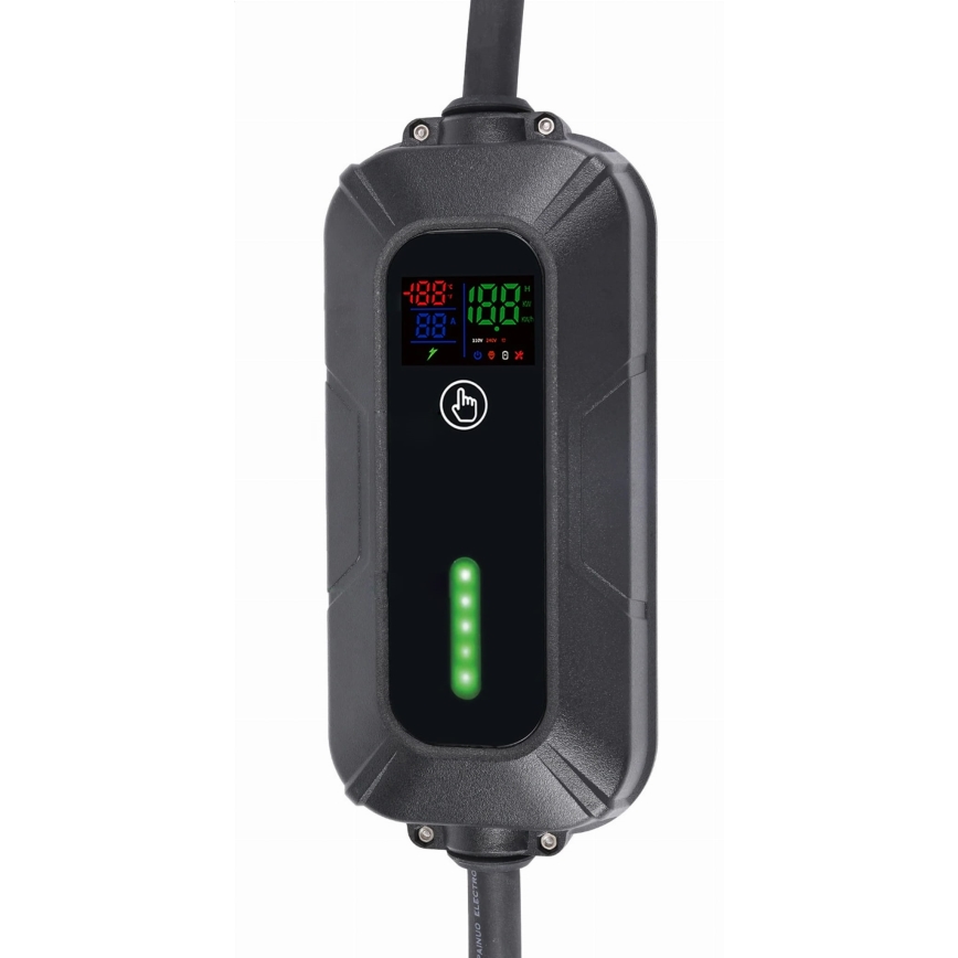 Putna stanica za punjenje električnih automobila EV/PHEV AC Type 2 16A/400V 22kW IP55 7m + adapter 230V 3,7kW + kućište