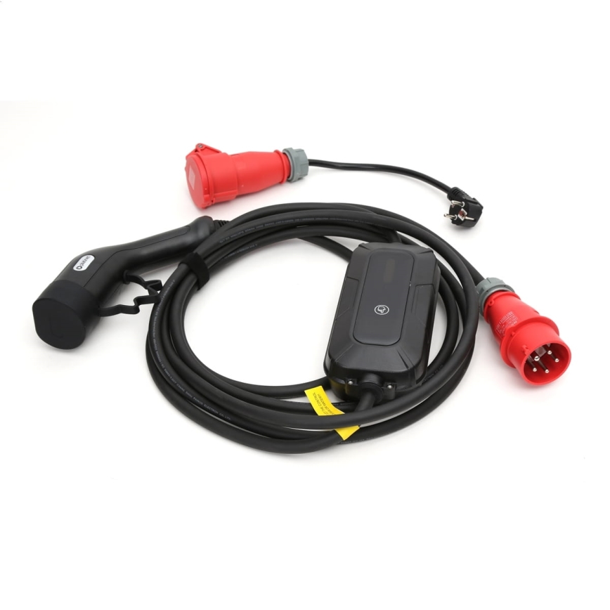 Putna stanica za punjenje električnih automobila EV/PHEV AC Type 2 16A/400V 22kW IP55 7m + adapter 230V 3,7kW + kućište