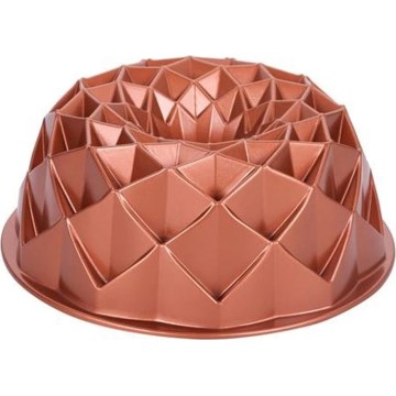 Kalup za kuglof KITCHISIMO 24 cm dijamantski/bakarni