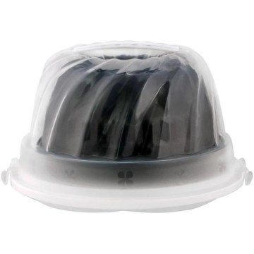 Kalup za kuglof TORO sa pladnjem i poklopcem, crni