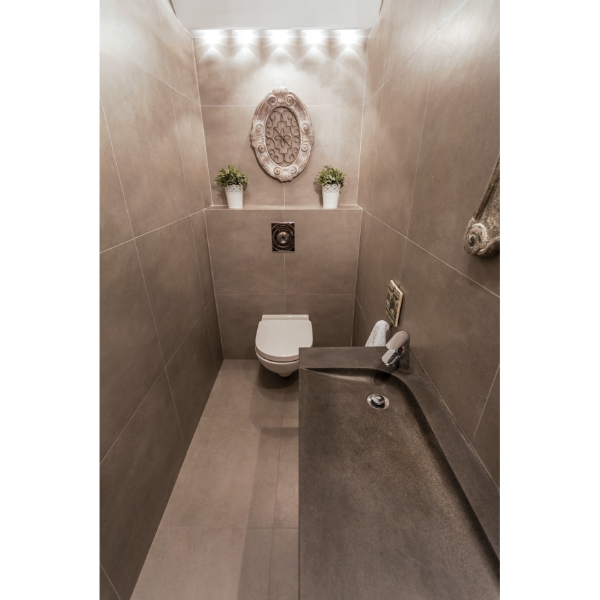 LED Spoljašnje ugradbeno svetlo IMBER LED/1W/12V 3000K pr. 3 cm 40 lm IP65 srebrno