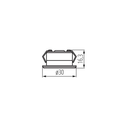 LED Spoljašnje ugradbeno svetlo IMBER LED/1W/12V 3000K pr. 3 cm 40 lm IP65 bela