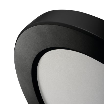 LED Plafonska/ugradbeni Lampa sa senzorom pokreta 2u1 ERGA LED/17W/230V 3000/4000/6500K crno