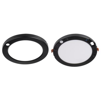 LED Plafonska/ugradbeni Lampa sa senzorom pokreta 2u1 ERGA LED/17W/230V 3000/4000/6500K crno