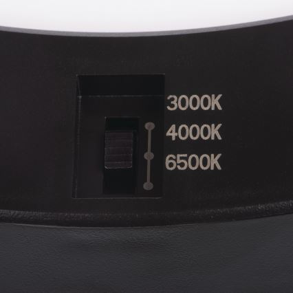 LED Plafonska/ugradbeni Lampa sa senzorom pokreta 2u1 ERGA LED/17W/230V 3000/4000/6500K crno