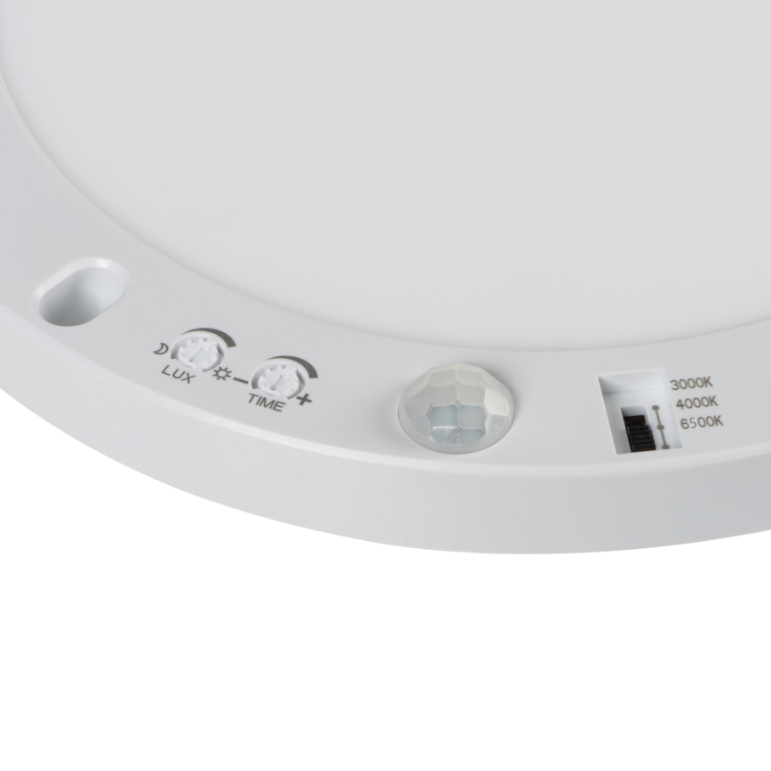 LED Plafonska/ugradbeni Lampa sa senzorom pokreta 2u1 ERGA LED/17W/230V 3000/4000/6500K bela