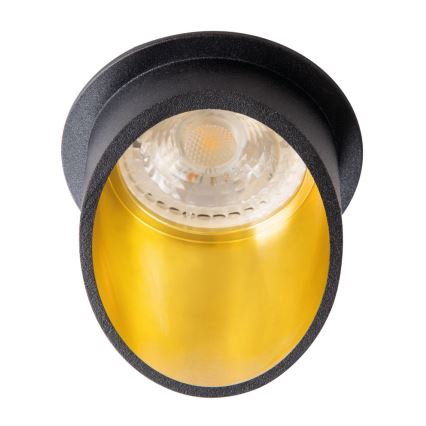 Uvučeni reflektor SPAG GU10/35W crno/zlatna