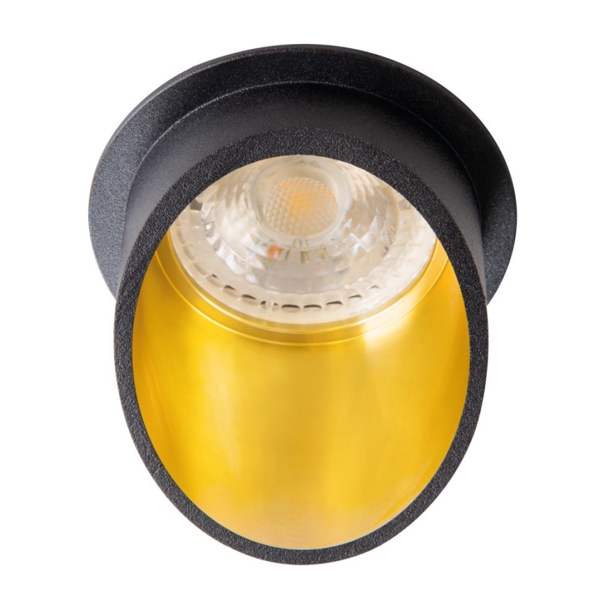 Ugradno stropno spot svetlo SPAG GU10/35W crno/zlatno