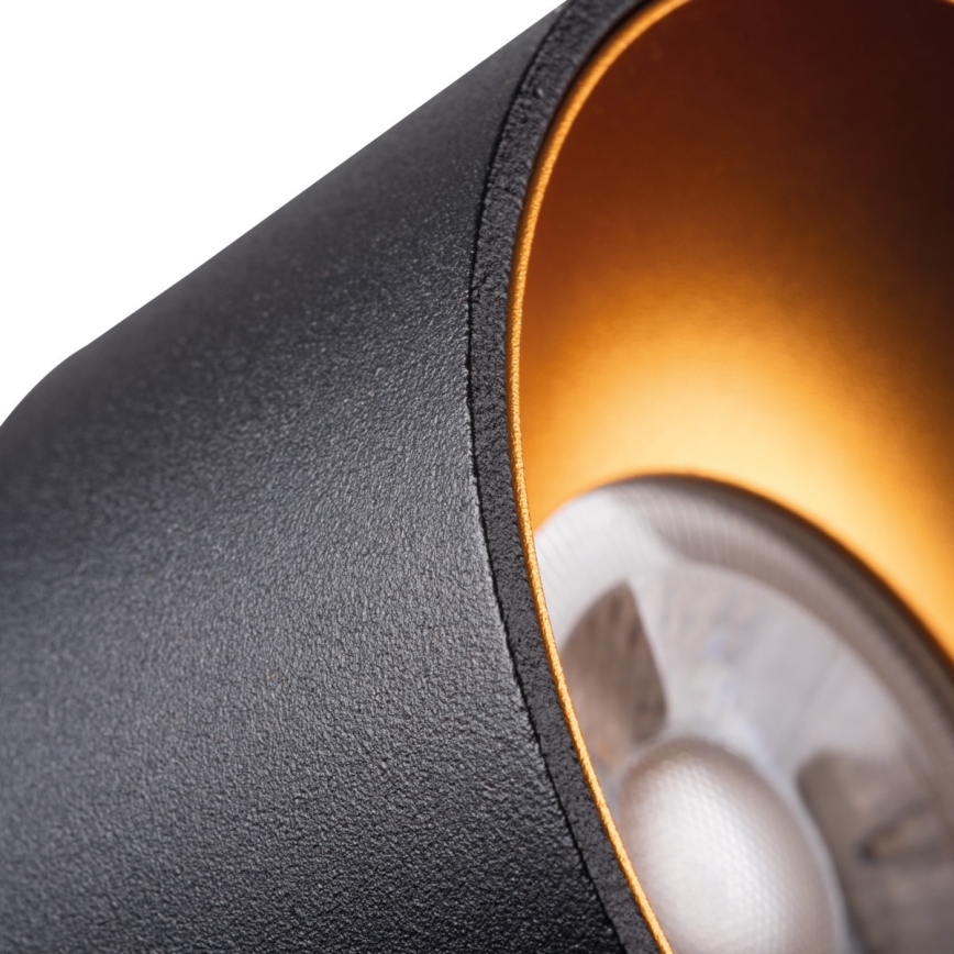 Ugradbena lampa MINI RITI 1xGU10/25W/230V crno/zlatna