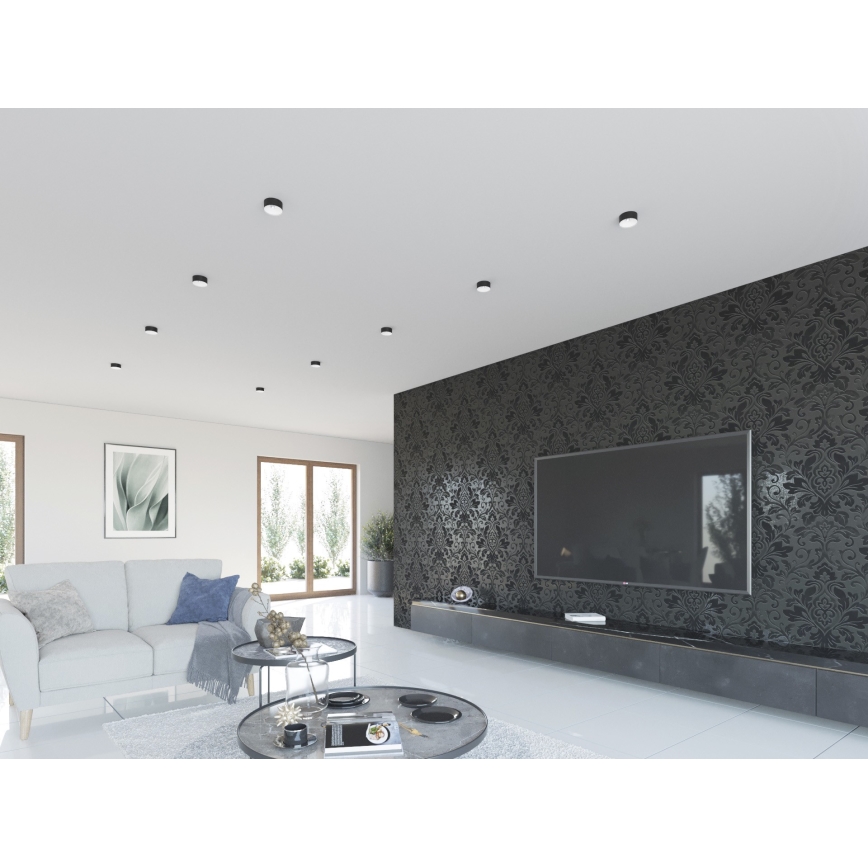 Ugradbena lampa MINI RITI 1xGU10/25W/230V crno/bela